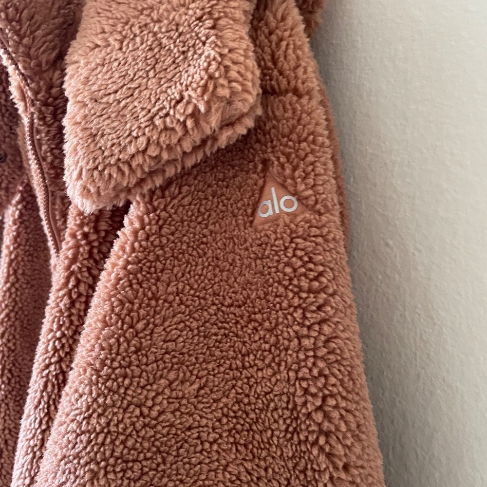 Alo Yoga Norte Sherpa Oversized Jacket Size Small - Picture 5 of 16